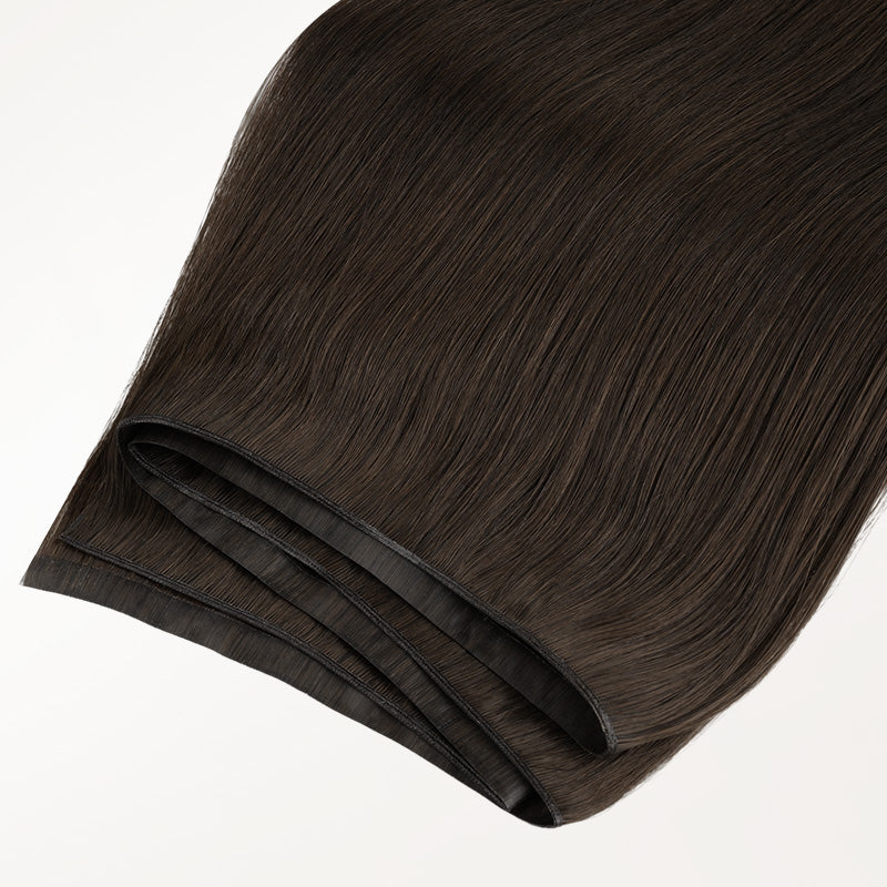 Dark Brown (2) Genius Tape Weft Hair Extensions 60g_100% Remy Human Hair.