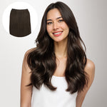 Dark Brown (2) Genius Tape Weft Hair Extensions 60g_100% Remy Human Hair.