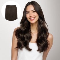 Dark Brown (2) Genius Tape Weft Hair Extensions 60g_100% Remy Human Hair.