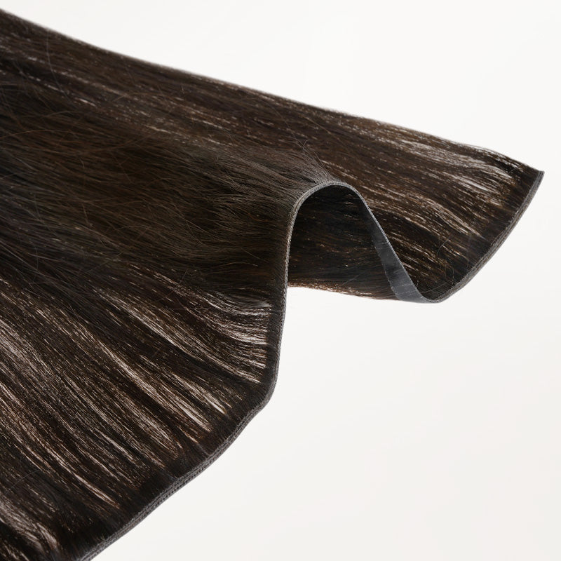 Dark Brown (2) Genius Tape Weft Hair Extensions 60g_100% Remy Human Hair.