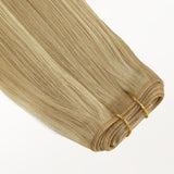 Light Blonde Highlights (16/22A) Genius Tape Weft Hair Extensions 60g_100% Remy Human Hair.