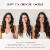 Tape-Ins Hair Extensions Highlights_100% Remy Human Hair.
