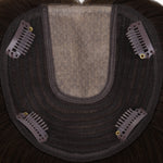  Chocolate Brown (4A) Topper-100% Remy Human Hair.