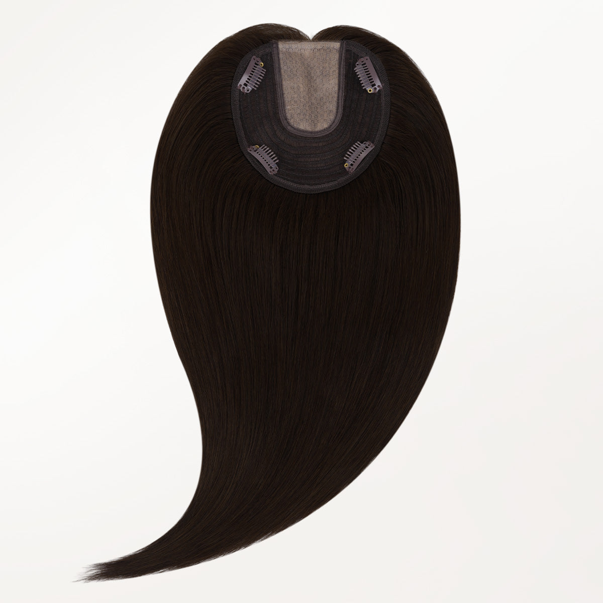  Chocolate Brown (4A) Topper-100% Remy Human Hair.