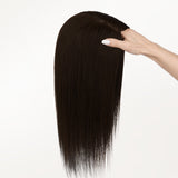  Chocolate Brown (4A) Topper-100% Remy Human Hair.