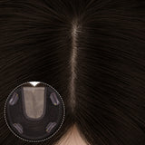  Chocolate Brown (4A) Topper-100% Remy Human Hair.