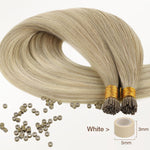 Natural Blonde Balayage (18ET90A) I-Tip Hair Extensions 50g_100% Remy Human Hair.