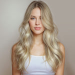 Natural Blonde Balayage (18ET90A) I-Tip Hair Extensions 50g_100% Remy Human Hair.