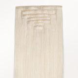 Pure Platinum Blonde (1000) Invisi Edge Seamless Clip-Ins (140g-160g)_100% Remy Human Hair.