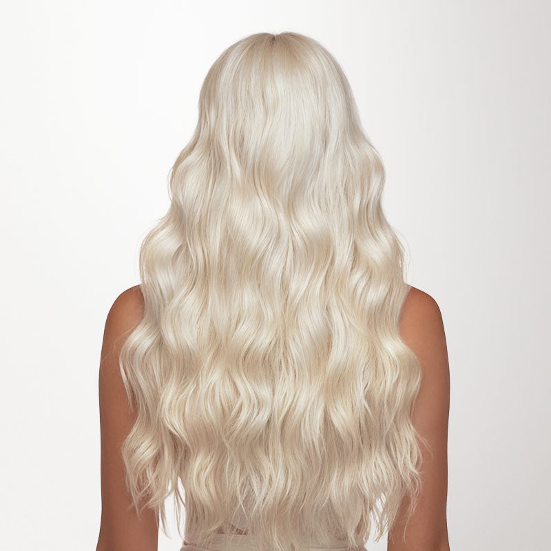 Pure Platinum Blonde (1000) Invisi Edge Seamless Clip-Ins (140g-160g)_100% Remy Human Hair.