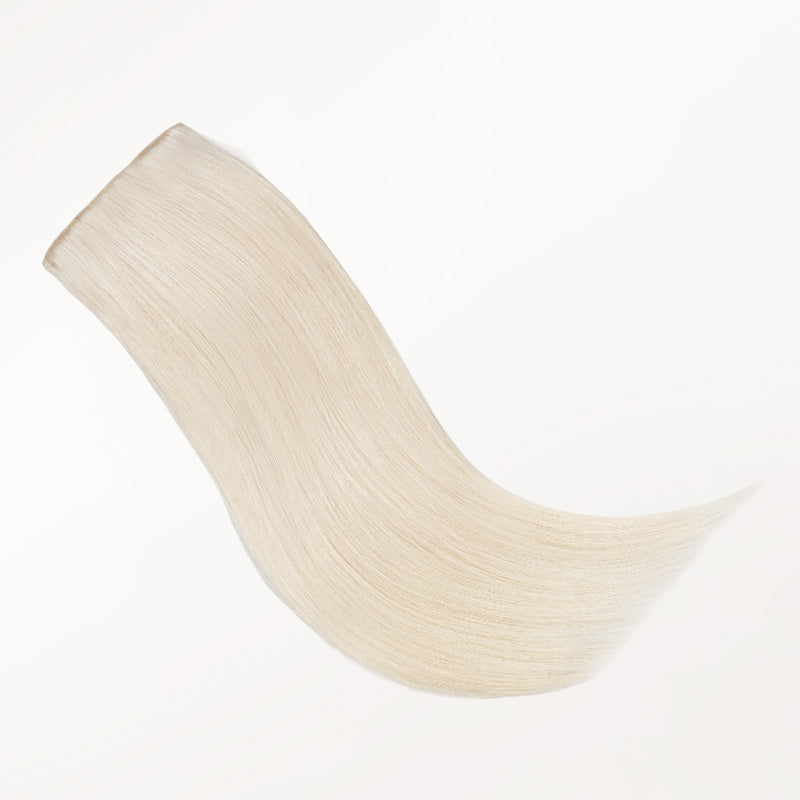Pure Platinum Blonde (1000) Invisi Edge Seamless Clip-Ins (140g-160g)_100% Remy Human Hair.