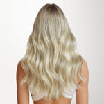 Ash Blonde Highlights (17A/60A) Invisi Edge Seamless Clip-Ins (140g-160g)_100% Remy Human Hair.