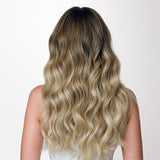 Bleach Blonde Balayage (3/8/613) Invisi Edge Seamless Clip-Ins (140g-160g)_100% Remy Human Hair.