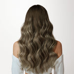 Honey Blonde Balayage (4/26/4) Invisi Edge Seamless Clip-Ins (140g-160g)-100% Remy Human Hair.