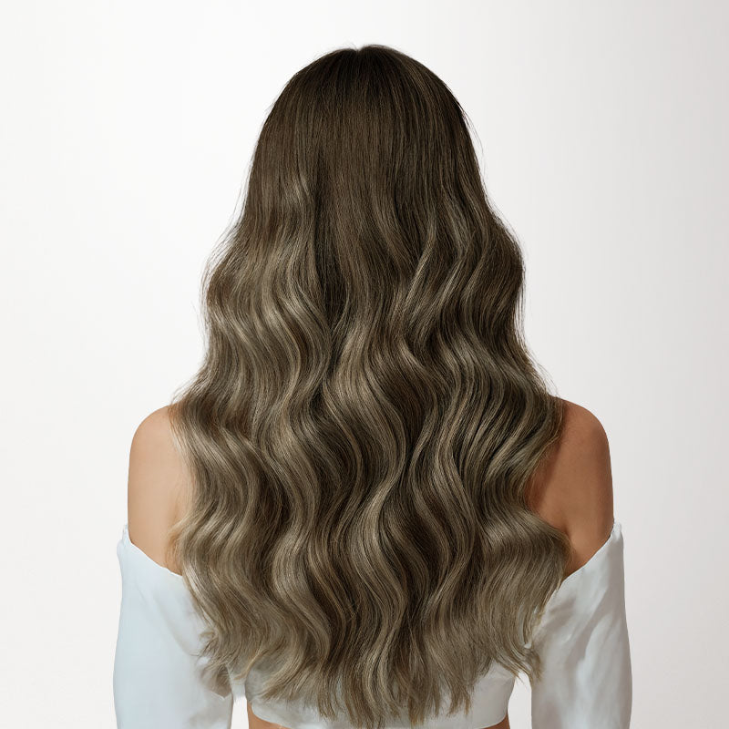 Honey Blonde Balayage (4/26/4) Invisi Edge Seamless Clip-Ins (140g-160g)-100% Remy Human Hair.
