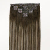 Honey Blonde Balayage (4/26/4) Invisi Edge Seamless Clip-Ins (140g-160g)-100% Remy Human Hair.