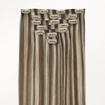 Golden Blonde Highlights (8B/60B) Invisi Edge Seamless Clip-Ins (140g-160g)_100% Remy Human Hair.