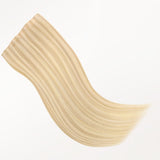 Dark Blonde Highlighted Bleach Blonde (18A/613A) Invisi Edge Seamless Clip-Ins (140g-160g)_100% Remy Human Hair.