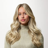 Light Blonde Highlights (16/22A) Invisi Edge Seamless Clip-Ins (140g-160g)_100% Remy Human Hair.