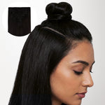 Jet Black (1) Invisi Edge Seamless Clip-Ins (140g-160g)-100% Remy Human Hair.