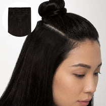 Natural Black (1B) Invisi Edge Seamless Clip-Ins (140g-160g)-100% Remy Human Hair.