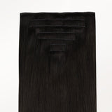 Natural Black (1B) Invisi Edge Seamless Clip-Ins (140g-160g)_100% Remy Human Hair.