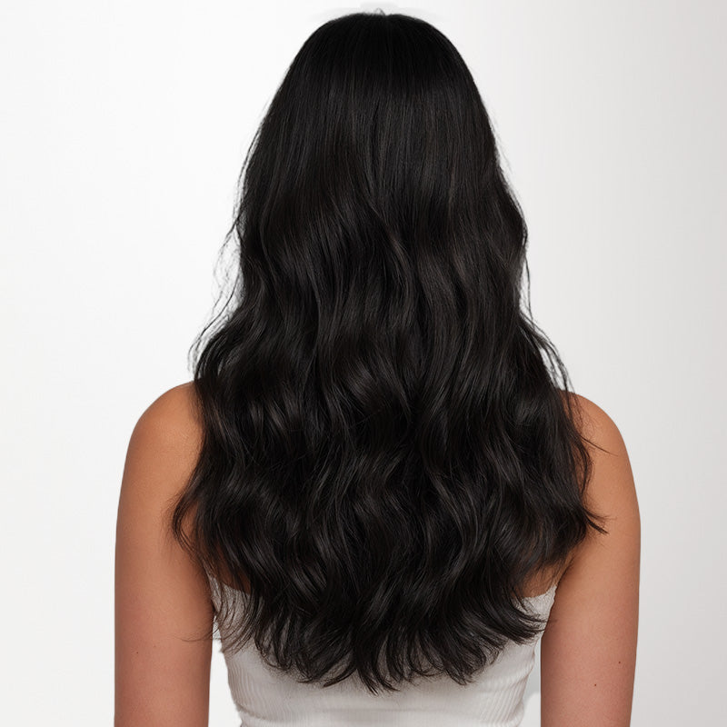 Natural Black (1B) Invisi Edge Seamless Clip-Ins (140g-160g)_100% Remy Human Hair.