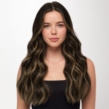 Dark Brown Balayage (2/6/2) Invisi Edge Tape-Ins 50g_100% Remy Human Hair.