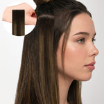 Dark Brown Balayage (2/6/2) Invisi Edge Tape-Ins 50g_100% Remy Human Hair.