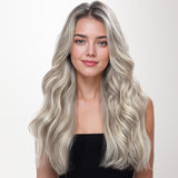 Ash Blonde Highlights (17A/60A) Invisi Edge Tape-Ins 50g_100% Remy Human Hair.