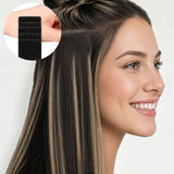  Brown Sugar Swirl Highlights (2C/4E/6C) Invisi Edge Tape-Ins 50g-100% Remy Human Hair.
