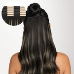 Brown Sugar Swirl Highlights (2C/4E/6C) Invisi Edge Tape-Ins 50g-100% Remy Human Hair.