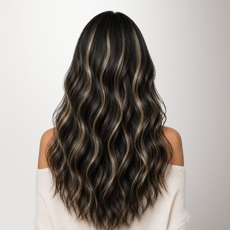  Brown Sugar Swirl Highlights (2C/4E/6C) Invisi Edge Tape-Ins 50g-100% Remy Human Hair.
