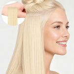  Platinum Blonde Balayage (17/22/60) Invisi Edge Tape-Ins 50g-100% Remy Human Hair.