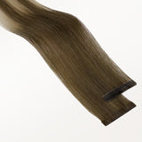 Bleach Blonde Balayage (3/8/613) Invisi Edge Tape-Ins 50g-100% Remy Human Hair.