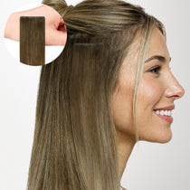 Bleach Blonde Balayage (3/8/613) Invisi Edge Tape-Ins 50g-100% Remy Human Hair.