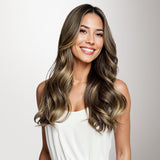 Caramel Blonde Balayage (4/27/4) Invisi Edge Tape-Ins 50g-100% Remy Human Hair.