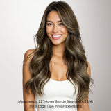 Honey Blonde Balayage (4/26/4) Invisi Edge Tape-Ins 50g-100% Remy Human Hair.