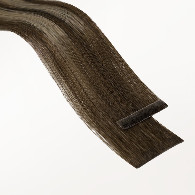 Honey Blonde Balayage (4/26/4) Invisi Edge Tape-Ins 50g-100% Remy Human Hair.