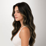  Natural Black Balayage (1B/6/1B) Invisi Edge Tape-Ins 50g-100% Remy Human Hair.