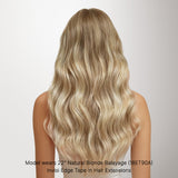 Natural Blonde Balayage (18ET90A) Invisi Edge Tape-Ins 50g_100% Remy Human Hair.