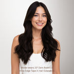 Dark Brown (2) Invisi Edge Tape-Ins 50g-100% Remy Human Hair.