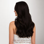 Dark Brown (2) Invisi Edge Tape-Ins 50g-100% Remy Human Hair.