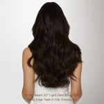 Light Brown (2A) Invisi Edge Tape-Ins 50g [Clearance]_100% Remy Human Hair.