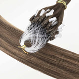 Caramel Blonde Balayage (4/27/4) Micro Link Tip Hair Extensions – 100% Remy Human Hair by GOO GOO Hair.