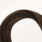 Dark Brown Balayage (2/6/2) Micro Link Tip Hair Extensions – 100% Remy Human Hair by GOO GOO Hair.