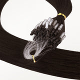 Light Brown (2A) Micro Link Tip Hair Extensions