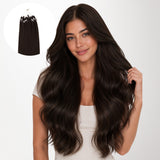 Light Brown (2A) Micro Link Tip Hair Extensions