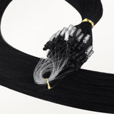 Jet Black (1) Micro Link Tip Hair Extensions – 100% Remy Human Hair by GOO GOO Hair.