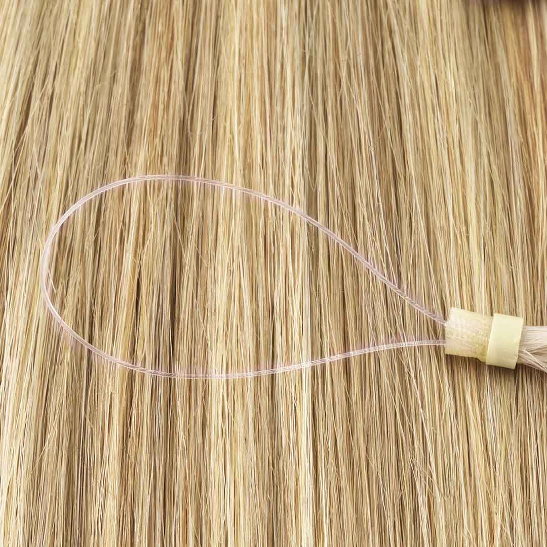 Bleach Blonde Balayage (3/8/613) Micro Link Tip Hair Extensions – 100% Remy Human Hair by GOO GOO Hair.